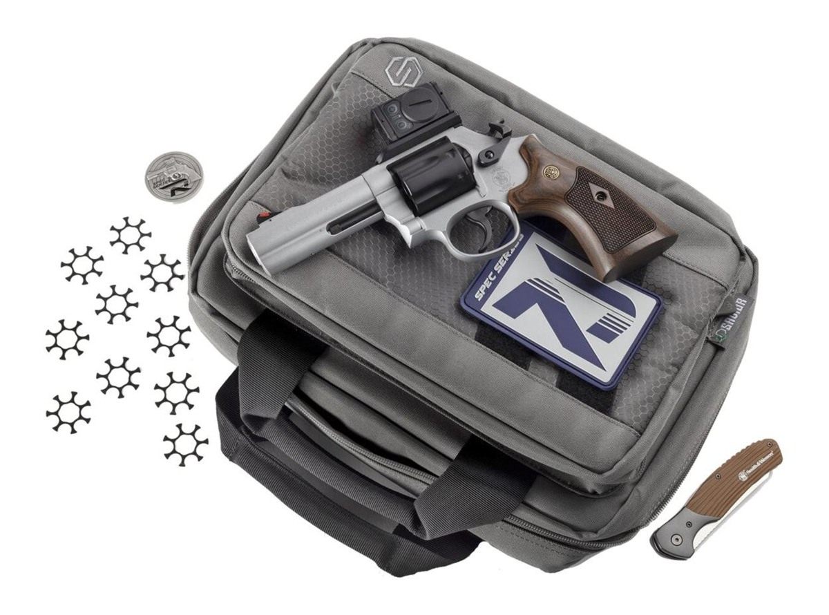 Smith Wesson 14635 Model 686 Spec R Bundle 357 Mag/38 +P 7 Shot, 4.13in Tit view 5