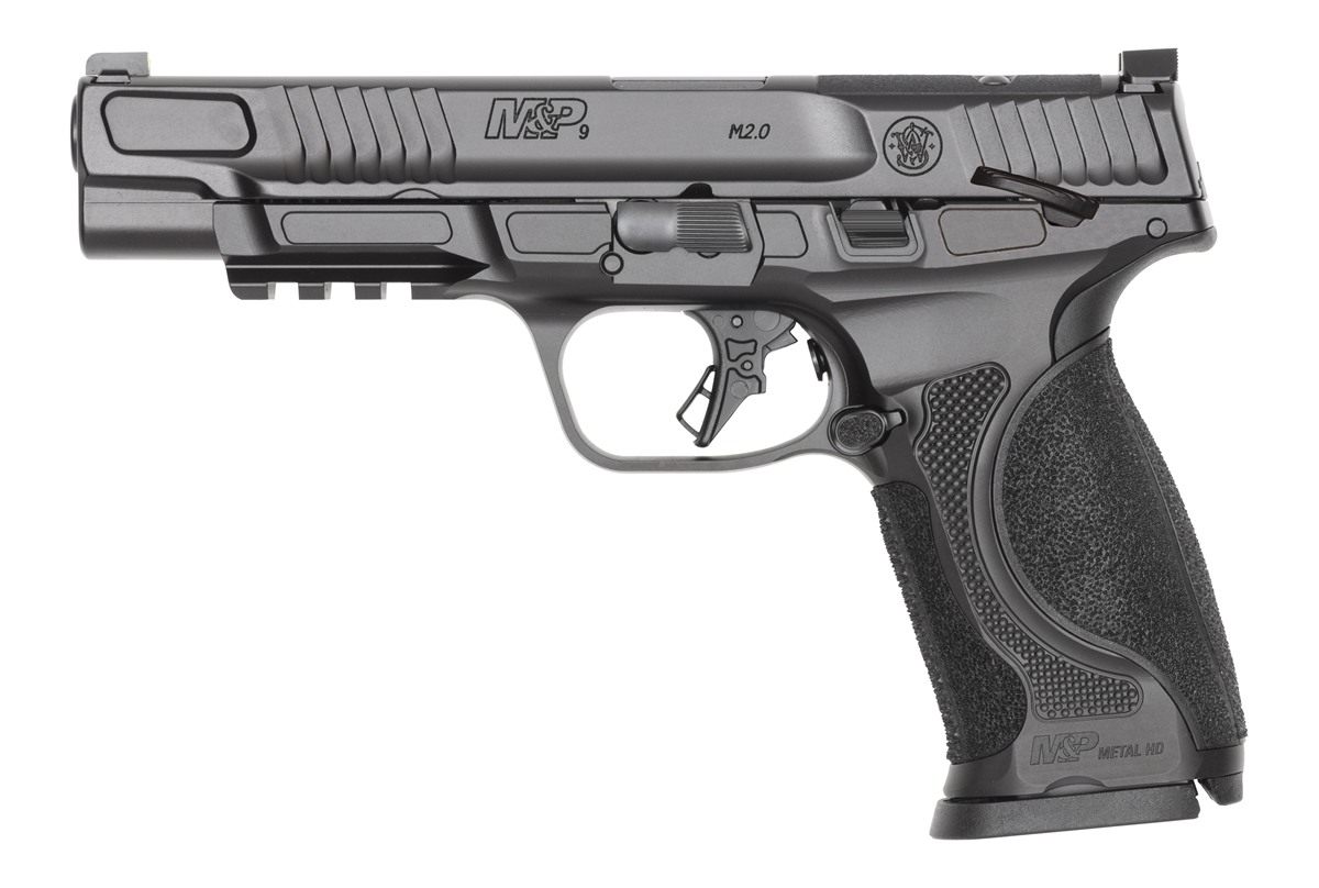 Smith Wesson 14672 M P M2.0 Metal 9mm Luger 17+1 5in Black Armornite Stainl