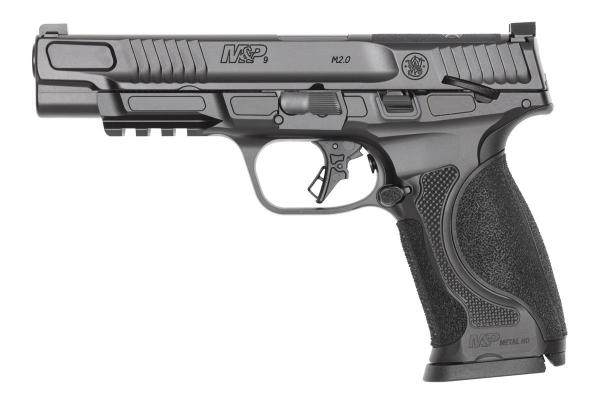 Smith Wesson 14673 M P M2.0 Metal 9mm Luger 10+1 5in Black Armornite Stainl