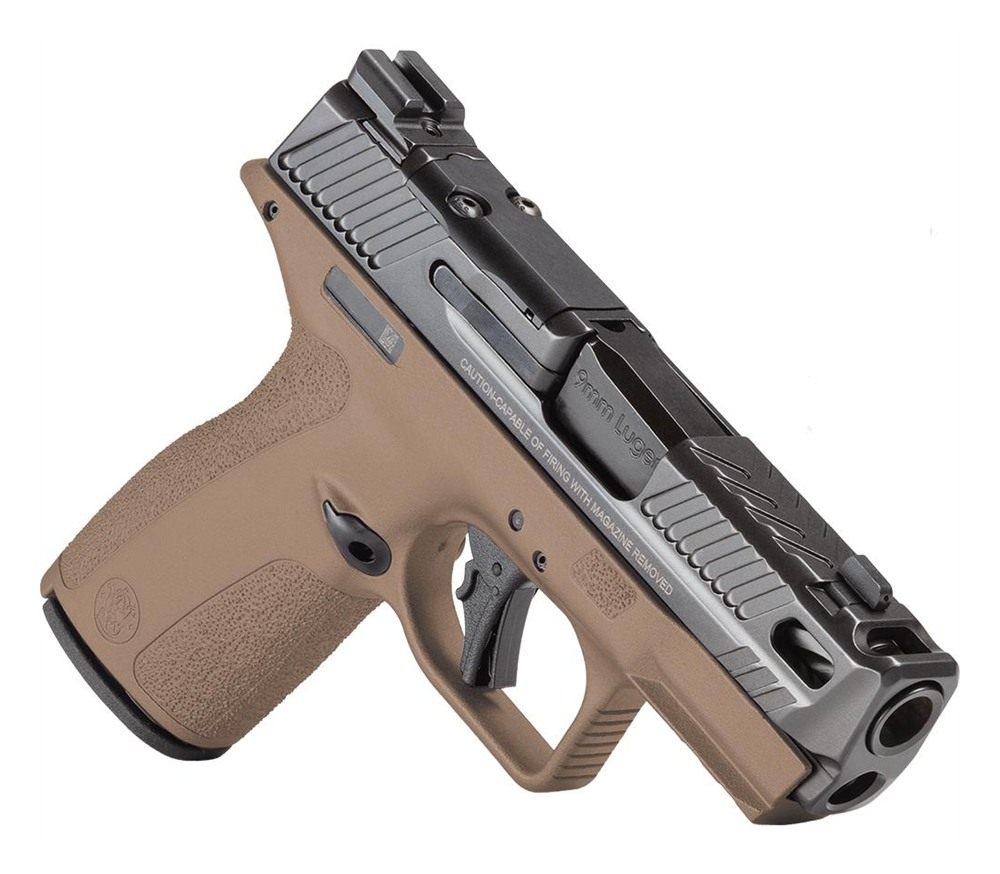 Smith Wesson S W PC Shield-X Carry Comp Midnight Bronze Handgun 9mm Luger 1 view 2
