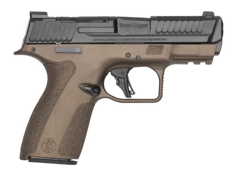 Smith Wesson S W Shield-X Midnight Bronze Handgun 9mm Luger 13(1) 15(1)rd M