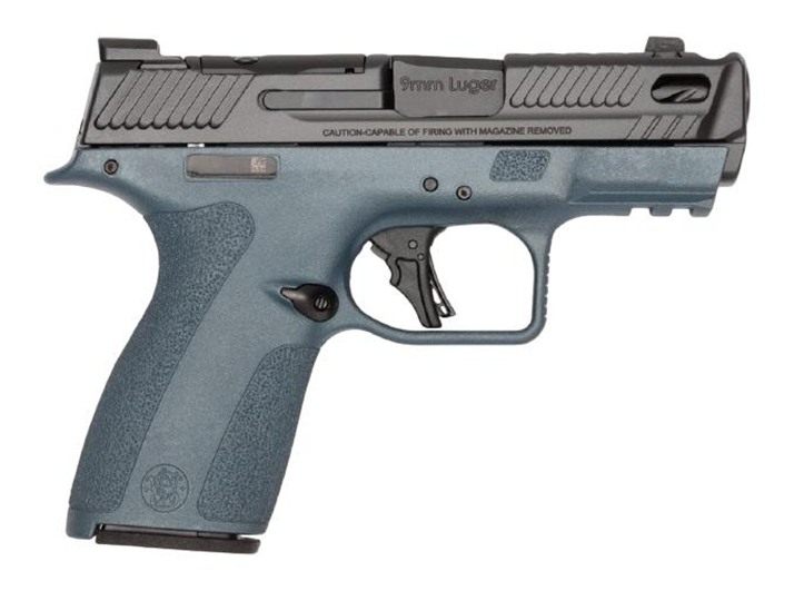 Smith Wesson S W PC Shield-X Carry Comp Blue Titanium Handgun 9mm Luger 13(