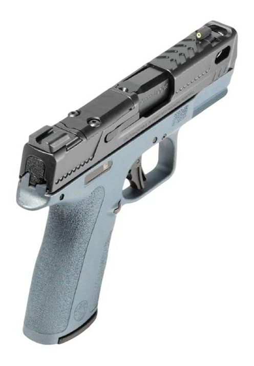 Smith Wesson S W PC Shield-X Carry Comp Blue Titanium Handgun 9mm Luger 13( view 3