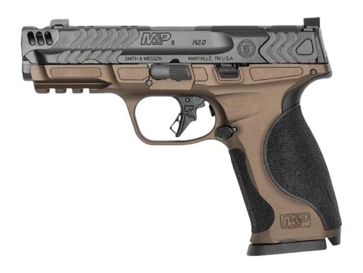 Smith Wesson S W PC M P9 M2.0 Metal Carry Comp Midnight Bronze Grip Handgun view 2