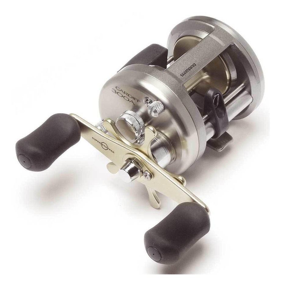 Shimano Cardiff 301A Round Freshwater Fishing Reel Left Hand view 2