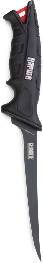 Rapala 6in Stealth Fillet Knife MED Flex German Steel Cerakote Finish W/She
