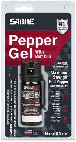 Sabre Crossfire Pepper Gel for Self Defense, Deploys At Any Angle, Maximize view 3