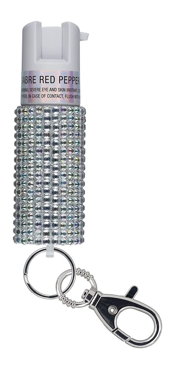 Sabre Jeweled Pepper Spray, Maximum Strength, Fashionable Monochromatic Des