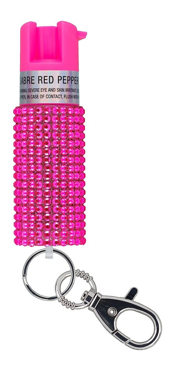 Sabre Jeweled Pepper Spray, Maximum Strength, Fashionable Monochromatic Des
