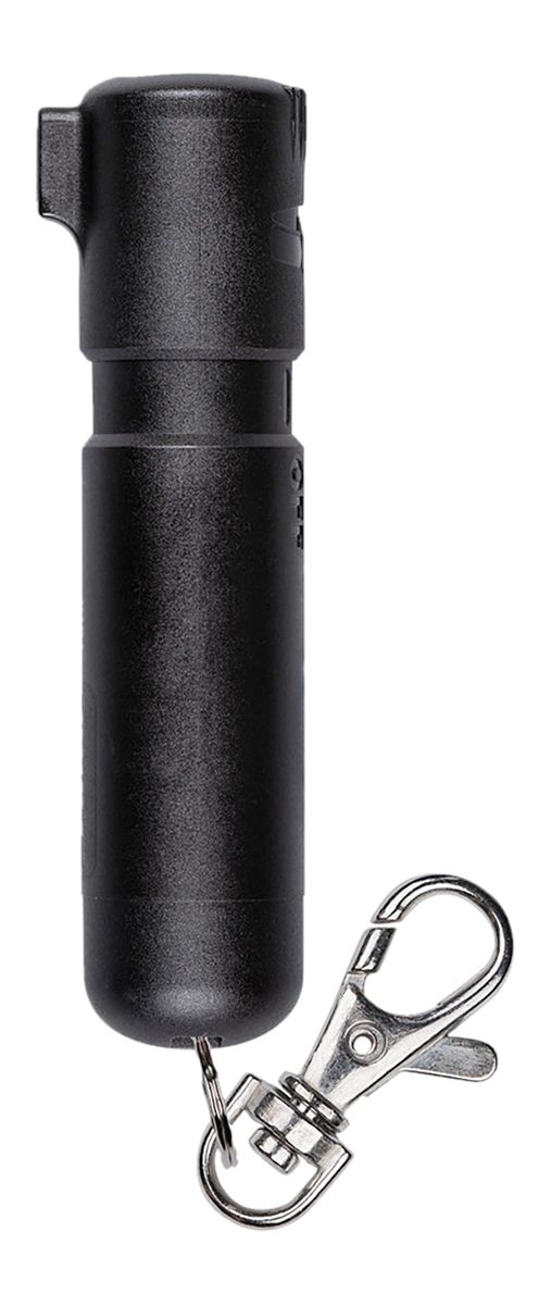 Sabre MDBK02 Mighty Discreet Pepper Spray Capsaicin UV Dye 12 ft Black Incl