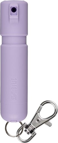Sabre Mighty Discreet Pepper Spray with Snap Clip Keychain Lavender Clamshe view 5
