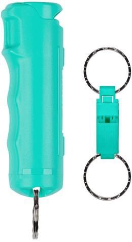 Sabre Security Equipment Pepper Gel W/quick Release Whistle Keychain (mint)