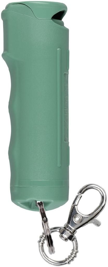 SABRE RED PEPPER GEL HARD CASE FLIP TOP 12FT RANGE/25 BURSTS (SAGE GREEN)