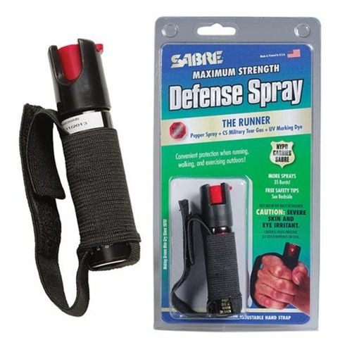 Sabre Runner Defense Spray, 3-in-1 Formula Contains Pepper CS Military Tear view 3