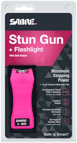 Sabre Compact 1.6 C Stun Gun Flashlight Emits Powerful Pain Inducing Microc view 3