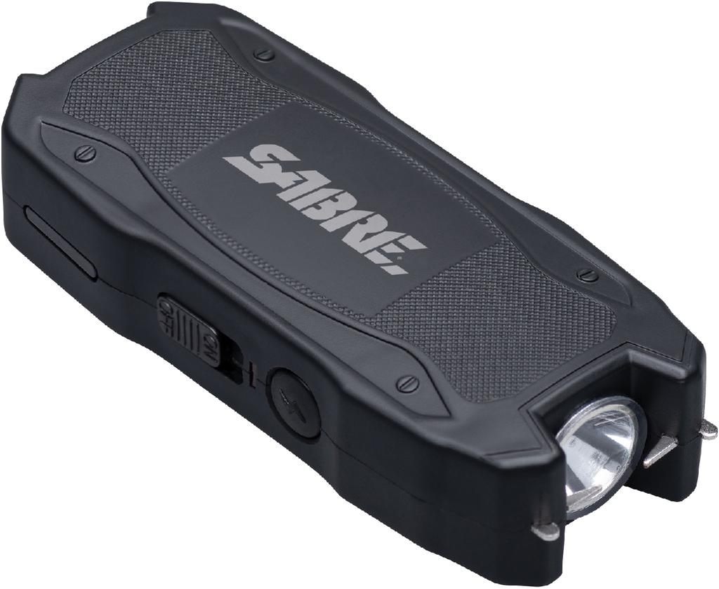 Sabre Stun Gun with Flashlight and Battery Strength Indicator, 1.552 Microc