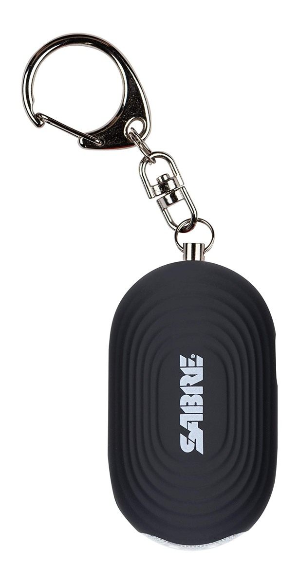 Sabre 2-in-1 Personal Alarm with LED Light, 130dB Safety Siren, Snap Hook f