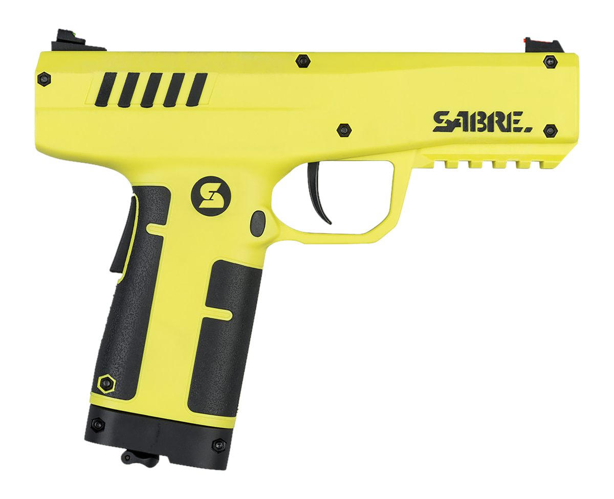 Sabre Pepper Projectile Launcher, Home Defense. Mag holds 7 .68 Caliber Adj