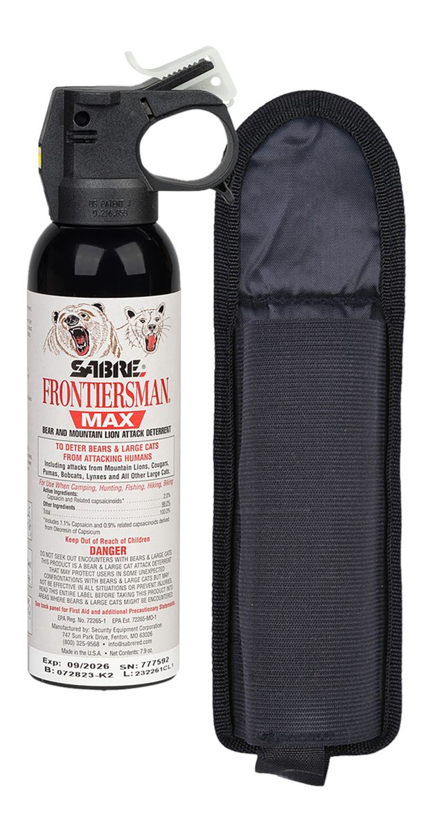 Security Equip Sabre Frontiersman Capsaicinoids 40ft 7.90 oz Canister Inclu
