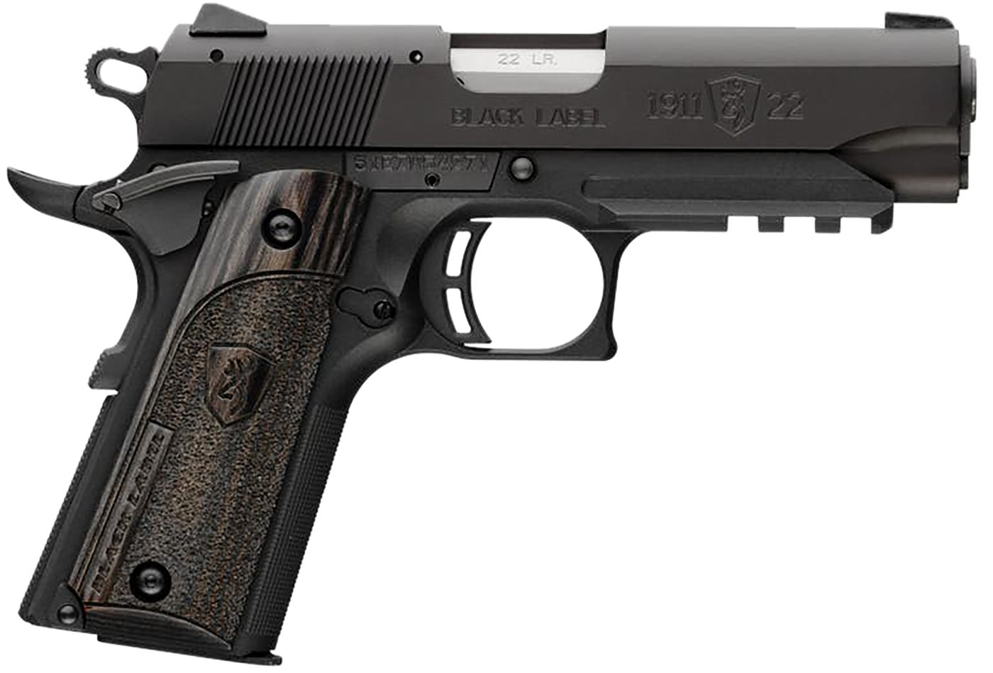 Browning 051817490 1911 Black Label Compact 22 LR 10+1, 3.63in Stainless St