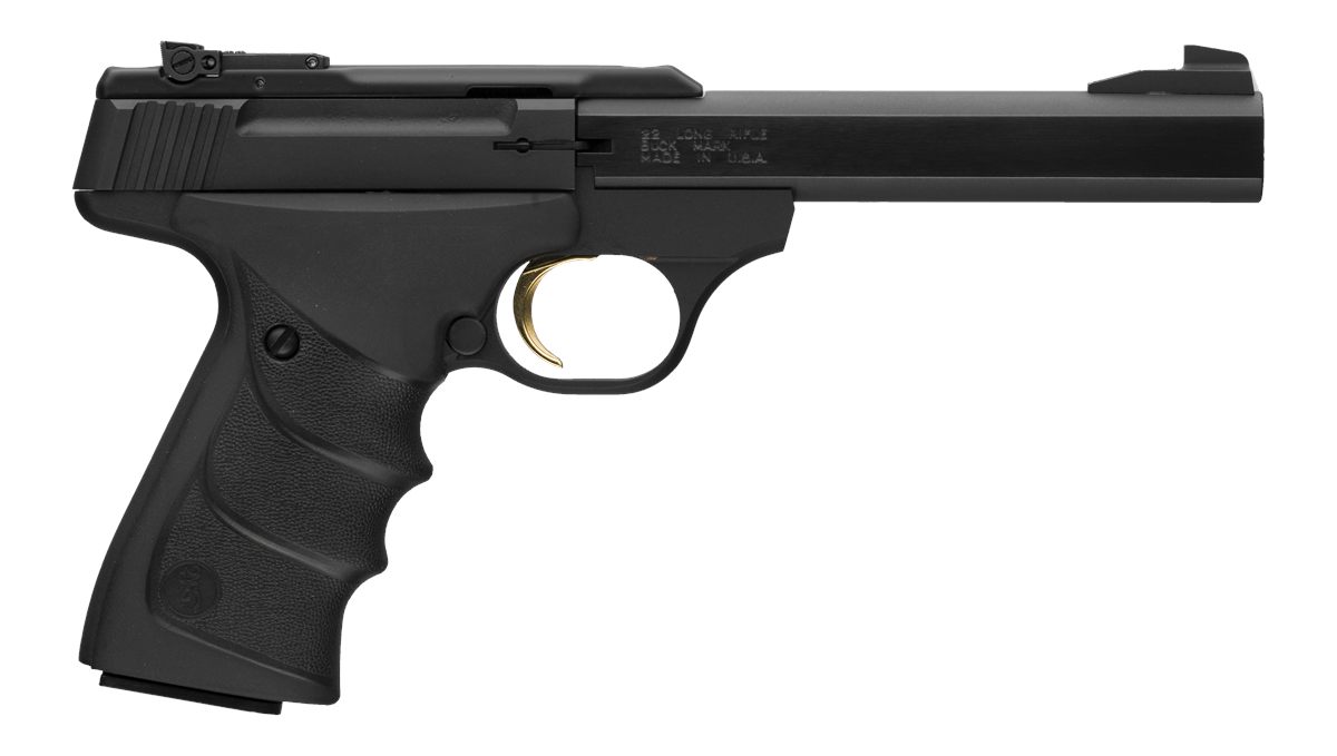 Browning 051497490 Buck Mark URX 22 LR 10+1 5.50in Slab Side Barrel, Matte