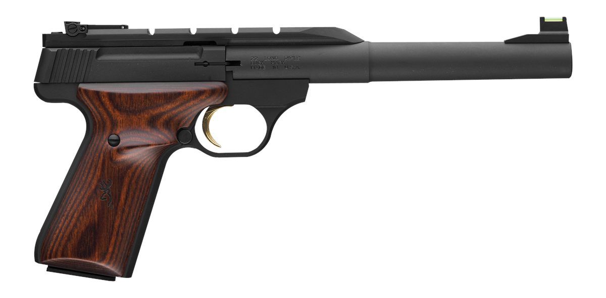 Browning 051499490 Buck Mark Hunter 22 LR 10+1 7.25in Tapered Bull Barrel