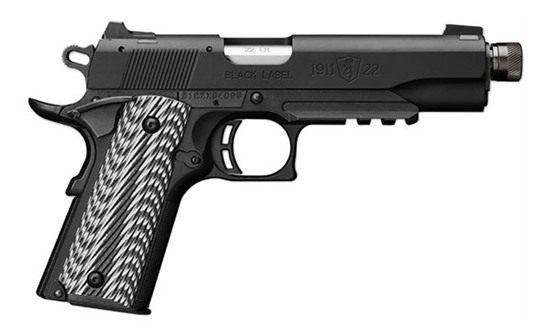 Browning 051820490 1911-22 Black Label SR Full Size LR 10+1, 4.88in Stainle view 2