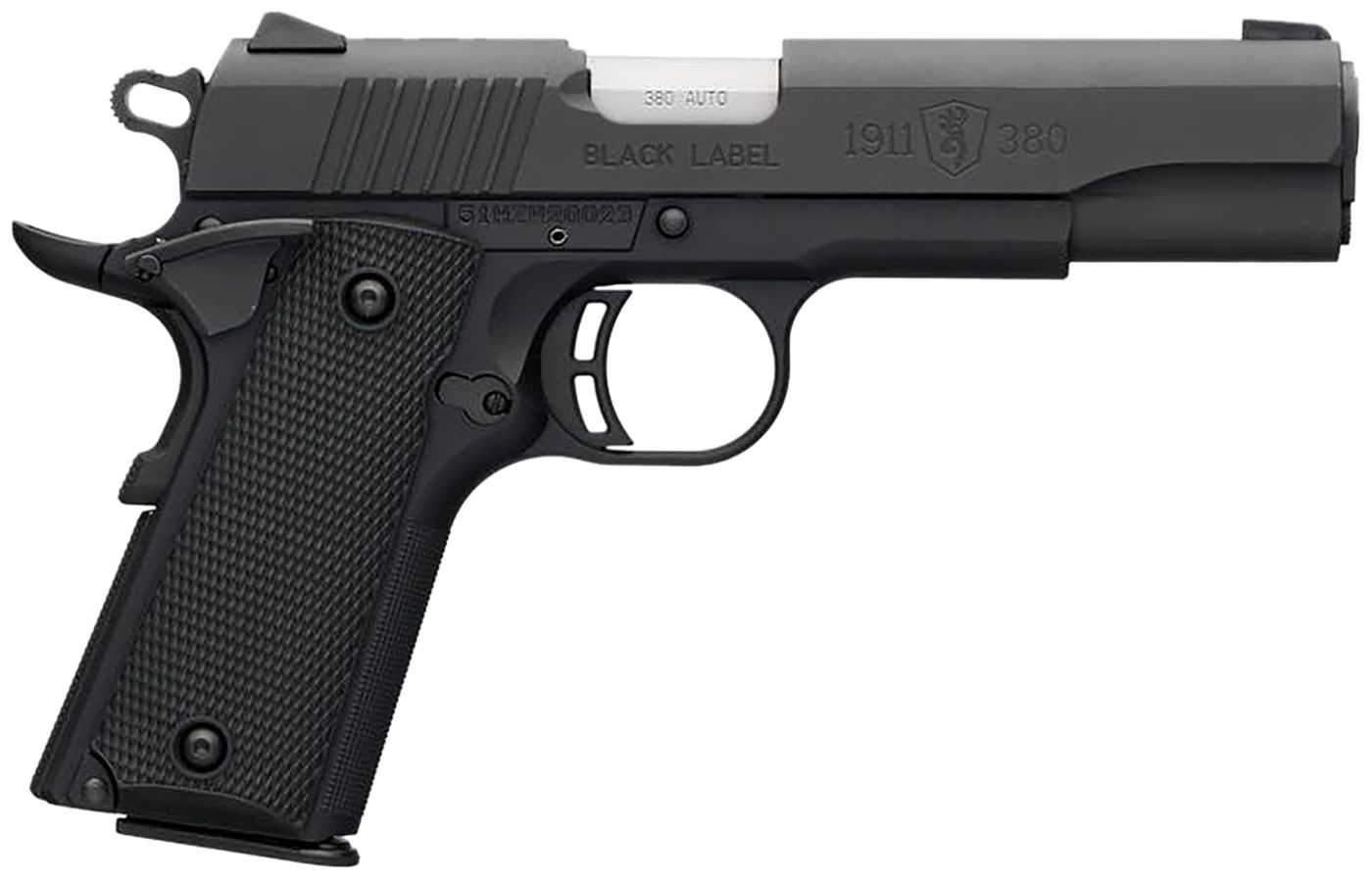 Browning 051904492 1911 Black Label Full Size 380 ACP 8+1 4.25in Matte Stai