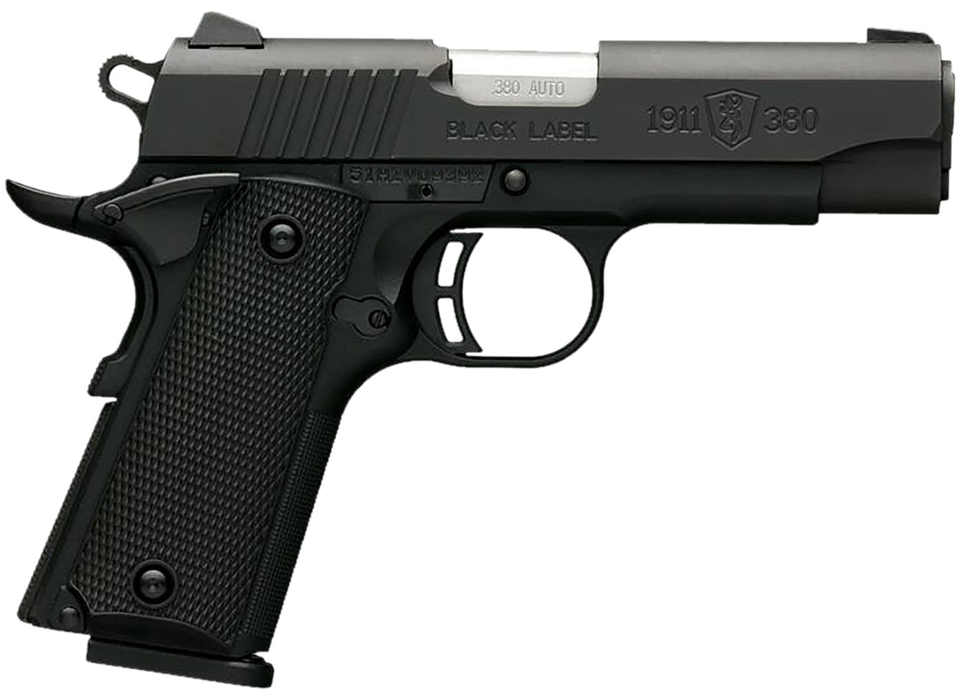 Browning 051905492 1911 Black Label 380 ACP 8+1 3.63in Stainless Target Cro