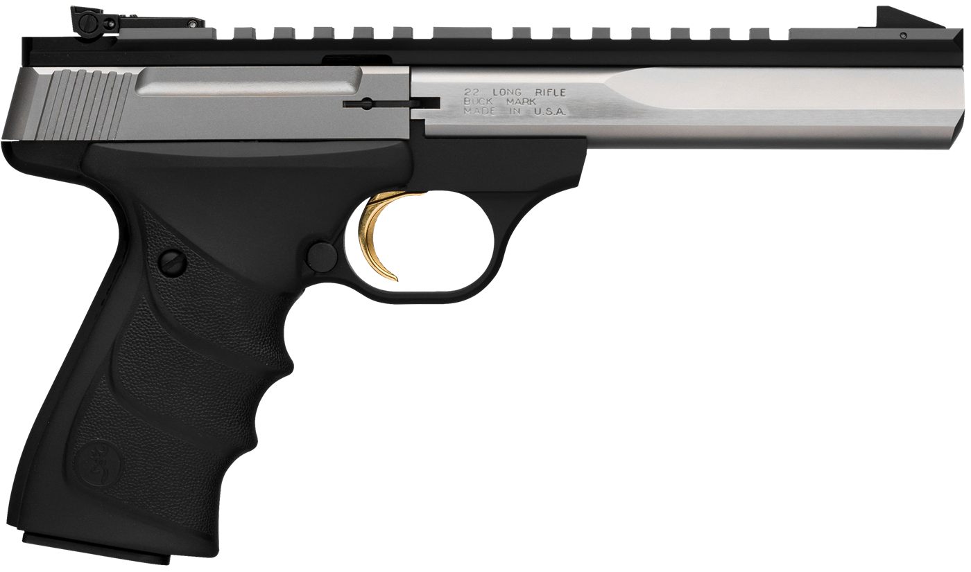Browning 051507490 Buck Mark Contour 22 LR 10+1, 5.50in Polished Flats Barr