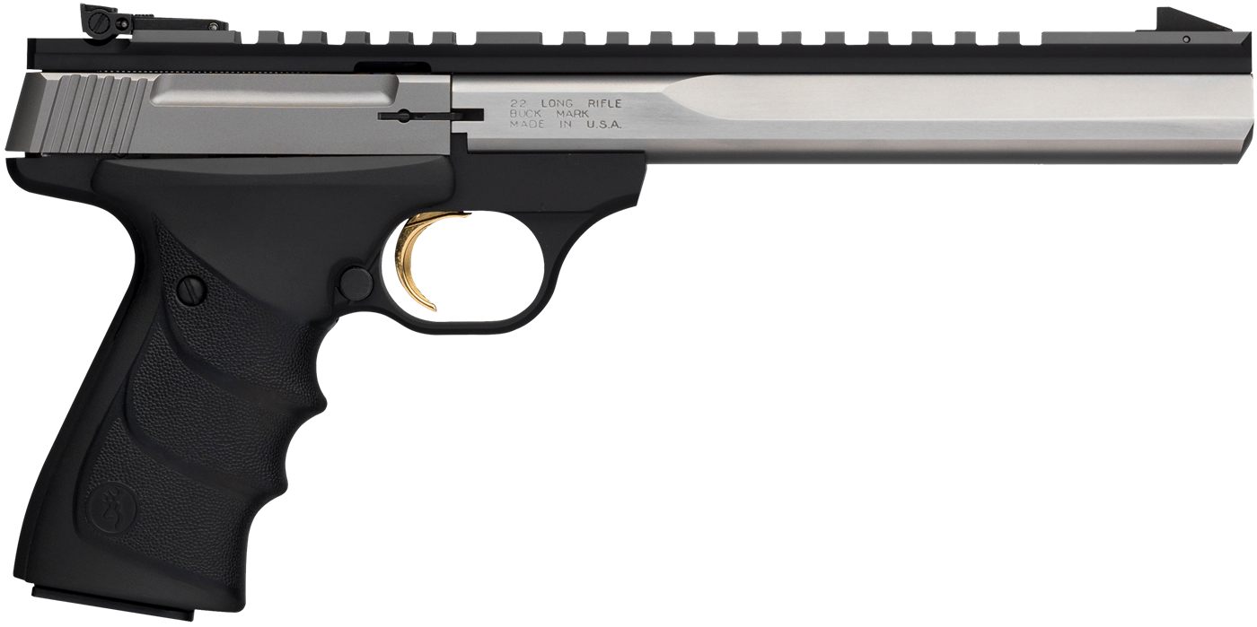 Browning 051508490 Buck Mark Contour 22 LR 10+1 7.25in Barrel, Matte Stainl