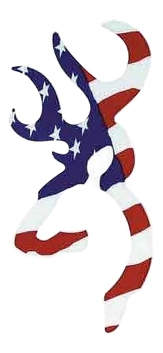Browning 3922003116 Buckmark Decal Red/White/Blue Vinyl Sticker 6in