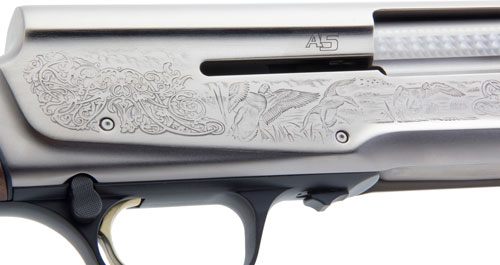 Browning 0118203004 A5 Ultimate 12 Gauge 28in Barrel 3in 4+1, Blued Engrave view 4