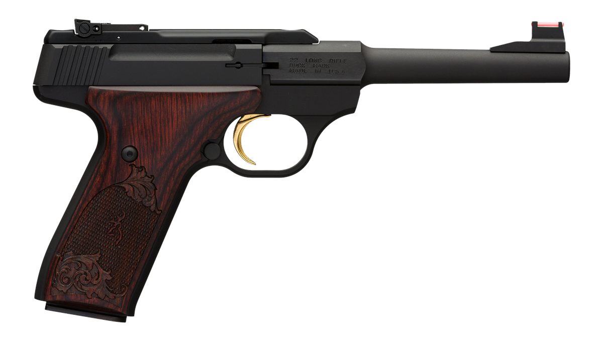 Browning 051519490 Buck Mark Challenge 22 LR 10+1 5.50in Polished Flats Ste