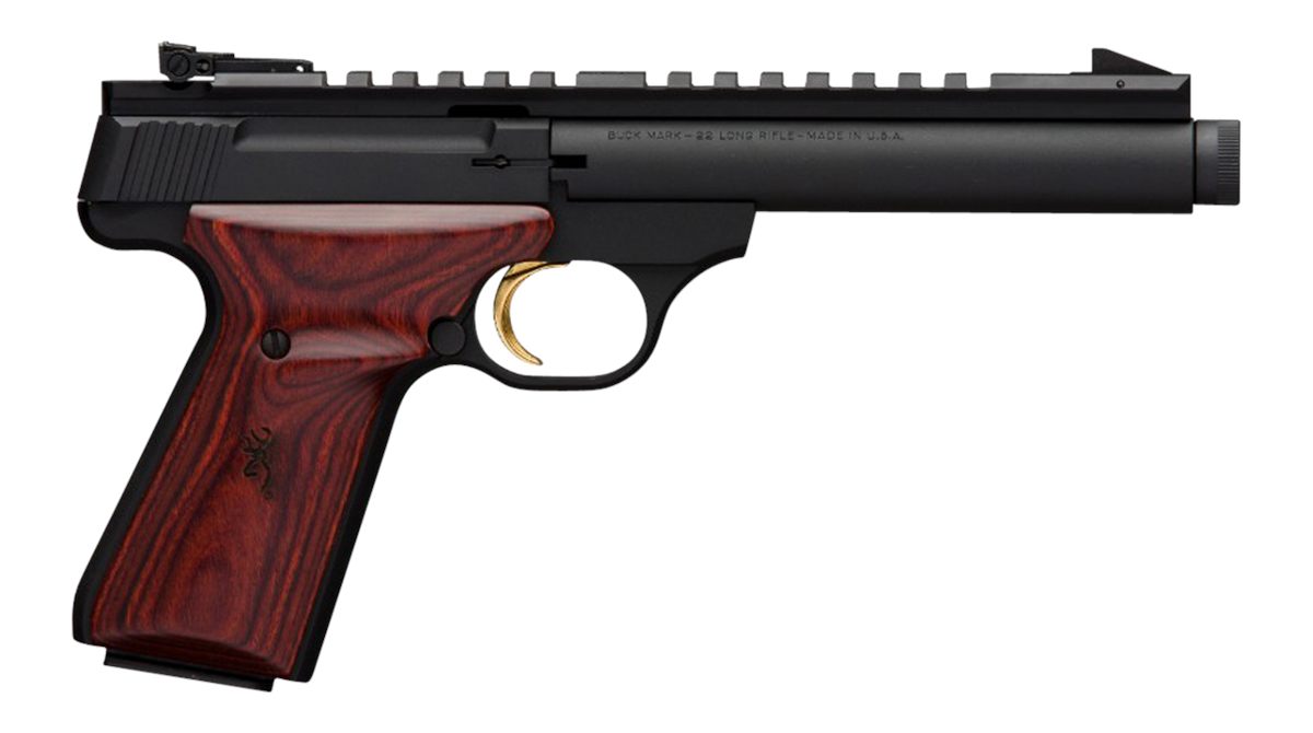Browning 051527490 Buck Mark Field Target SR 22 LR 10+1 5.50in Black Thread