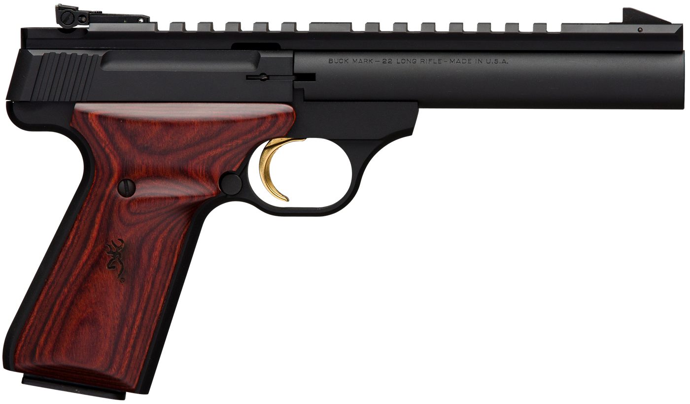 Browning 051528490 Buck Mark Field Target 22 LR 10+1 5.50in Matte Blued Hea