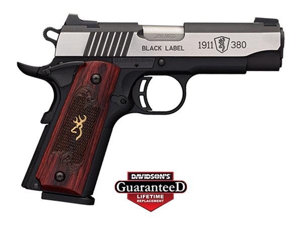 Browning 051913492 1911-380 Black Label Medallion Pro Compact ACP 8+1, 3.63 view 3
