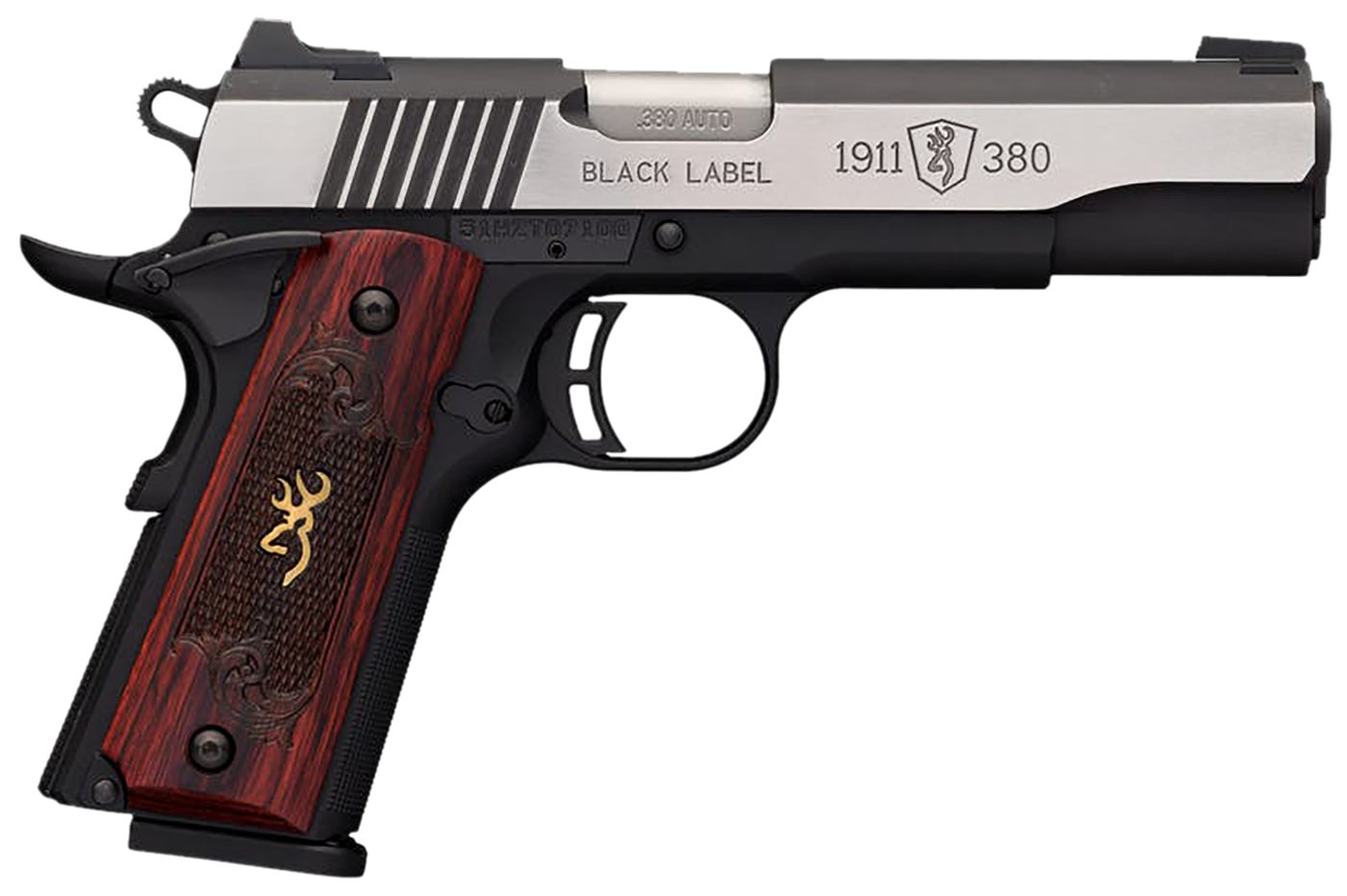Browning 051914492 1911 Black Label Medallion Pro 380 ACP 8+1 4.25in Target