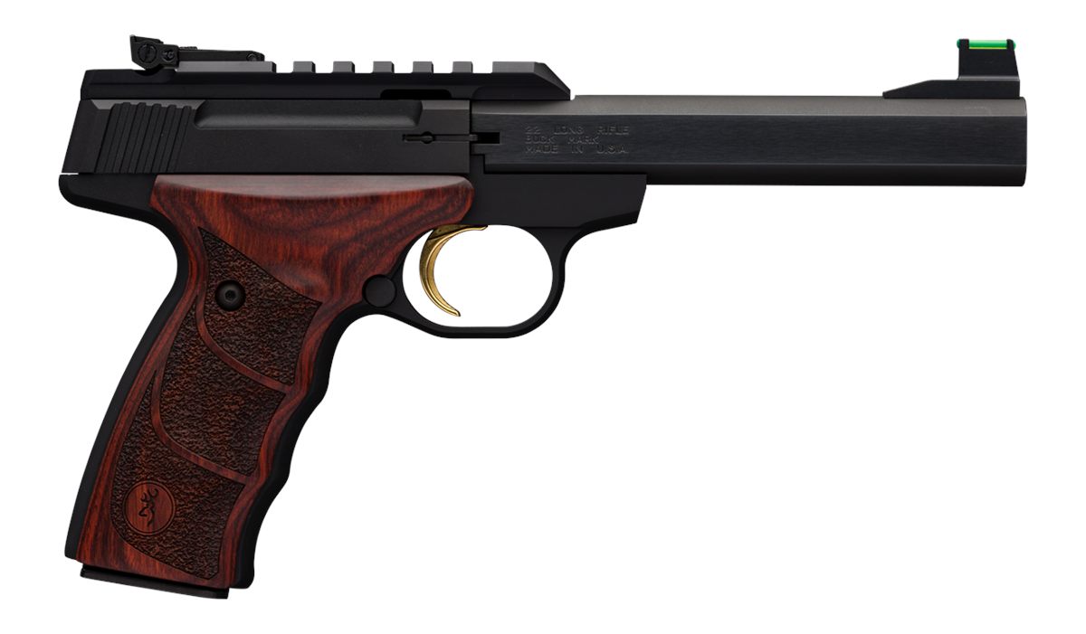Browning 051533490 Buck Mark Plus 22 LR 10+1 5.50in Slab Side Barrel Matte