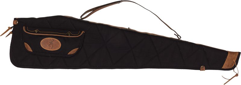 Browning Lona Canvas GUN Case 48in Scoped Black/Brown Trim