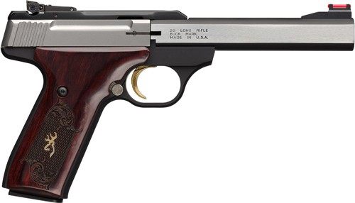 Browning 051543490 Buck Mark Medallion 22 LR 10+1 5.50in Blackened SS Slab view 4