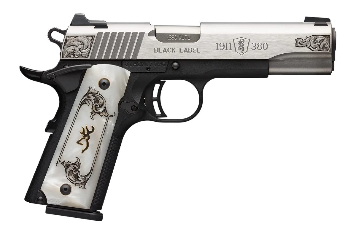 Browning 051966492 1911 Black Label Medallion Full Size 380 ACP 8+1 4.25in