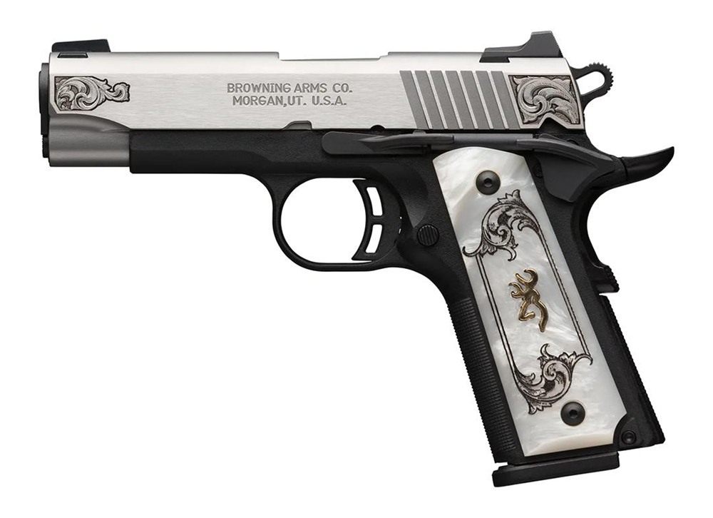 Browning 051967492 1911 Black Label Medallion Compact 380 ACP 8+1 3.63in Ma view 2