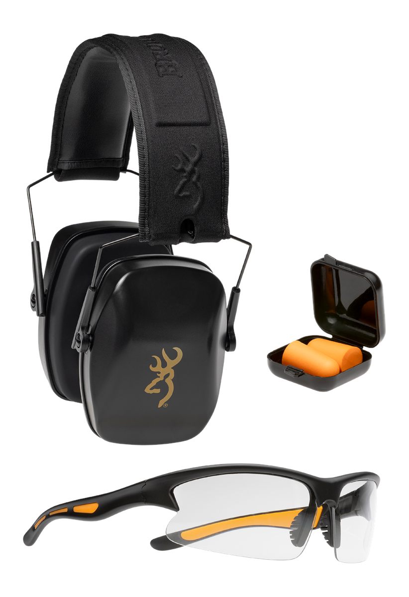 BROWNING BUCKMARK RANGE KIT WITH GLASSES BLACK GOLD