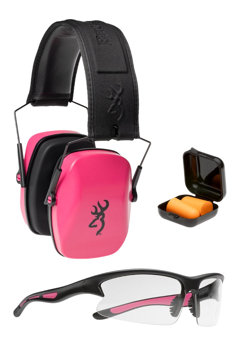 BROWNING BUCKMARK RANGE KIT WITH GLASSES PINK