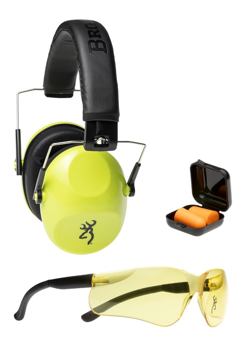 BROWNING BUCKMARK RANGE KIT JUNIOR WITH GLASSES GREEN