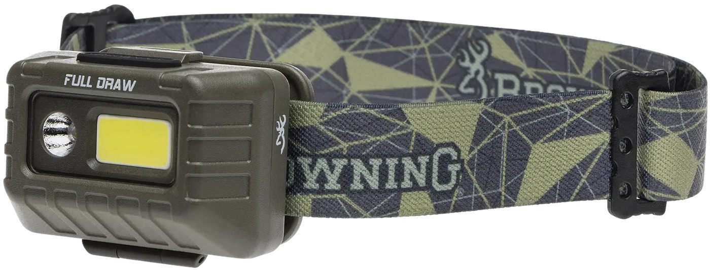 Browning 003713004 Full Draw Headlamp 20/500 Lumens LED Bulb 67yds Beam Dis