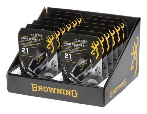 Browning Clothing Night Seeker 2 Wide Angle Cap Light Display 21 Lumens 12