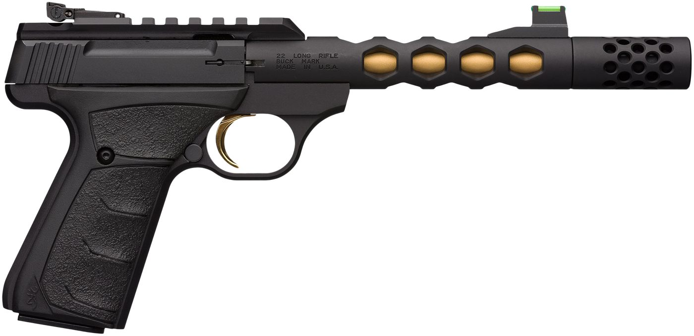 Browning 051573490 Buck Mark Plus Vision SR 22 LR 10+1 5.87in Black Anodize