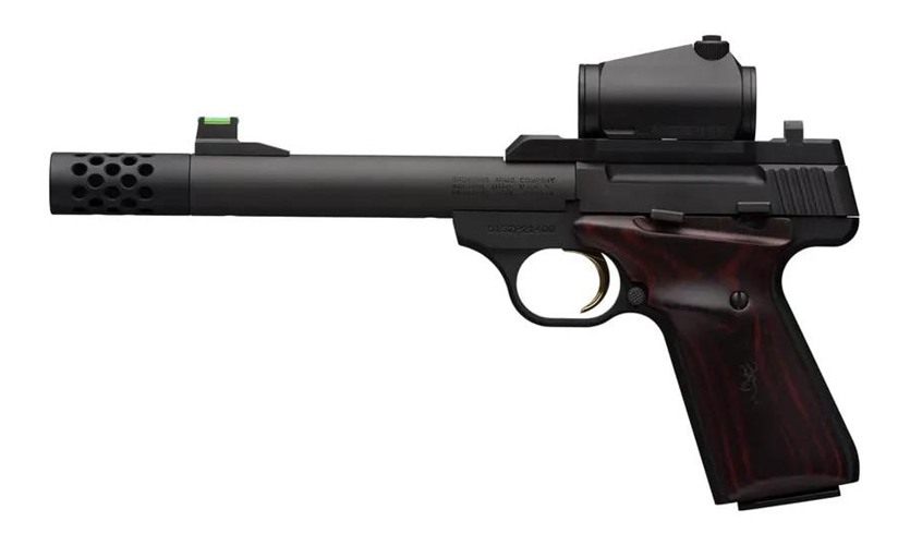 Browning 051580490 Buck Mark Hunter 22 LR 10+1 5.90in Bull/Threaded/Muzzle view 2